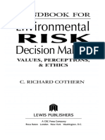 C. Richard Cothern - Handbook For Environmental Risk Decision Making - Values, Perceptions and Ethics-CRC-Press (1996)