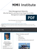 CMM - DM-Maturity-Why-We-Need-It PDF