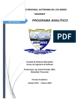 Programa Analitico 2018