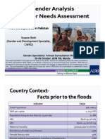 Gender Analysis Disaster Needs Assessment