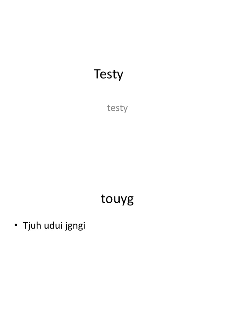 Testy Overview | PDF