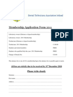 DTAI Member Application Form 2011