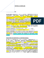 Modelo - Registro - Hipoteca