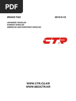 CTR BrakePad Catalog 2019 PDF