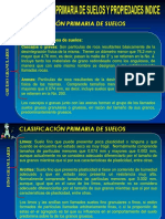 CLASIFICACIÓN PRIMARIA DE SUELOS