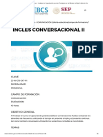 ICATEBCS - Inglés Conversacional II