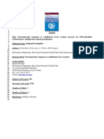 Buchheit Stiffness Responses To Football Conditionned Sessions