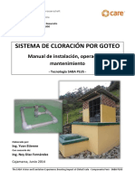 Manual de instalación operación y seguimiento de sistema de cloración por goteo SABA Plus