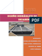 DISEÑO HIDRAÚLICO DE DESARENADOR.docx
