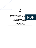 Daftar Hadir