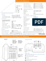 ShoreTel IP420 - 420g Quick Reference Card