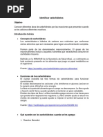 identificar carbohidratos