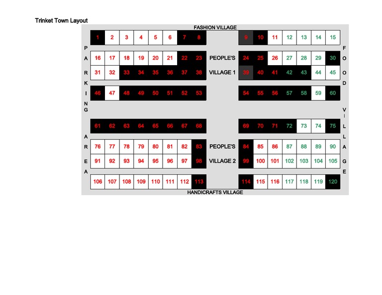 Trinket Town Village Layout Guide | PDF