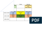 schedule assignment