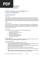 CyberOps v1.1 Scope and Sequence PDF