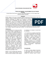 Balance Macroscópico de Energía - Calentamiento de Un Tanque Agitado