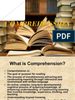 Comprehension (Indicators, Levels, Skills, Activity)