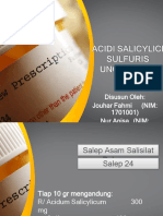 Acidi Salicylicum Sulfur Ungt