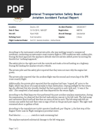 National Transportation Safety Board Aviation Accidental Factual Report