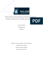 Propuesta para Implementar Un Modelo de Planeación y