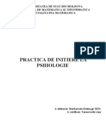 Practica de Initiere La Psihologie