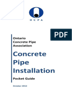 Concrete Pipe Installation Pocket Guide October 2012