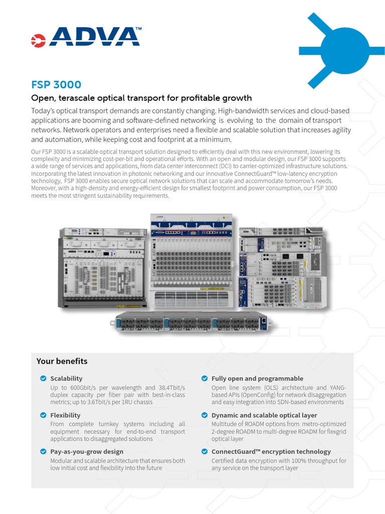 FSP 3000 | PDF | Wavelength Division Multiplexing | Computer Engineering
