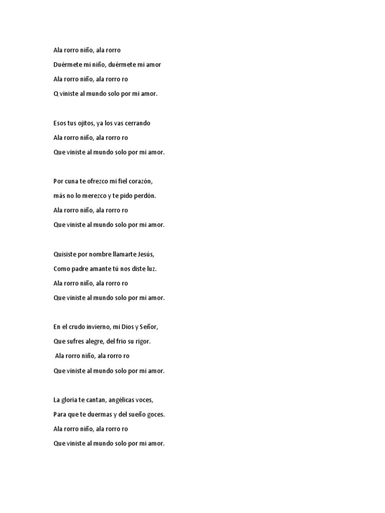 Ala Rorro Niño | PDF | María, madre de Jesús | orador del Señor