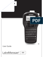 DYMO 280 Label Maker User Guide PDF