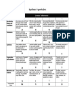 Synthesis Paper Rubric
