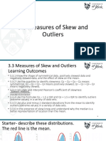 3.3 Measures of Skew and Outliers