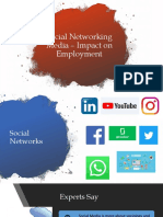 Social Networking Media – Impact on Employment - Britto