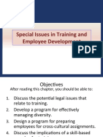 Special Issues in Training and Employee Development