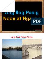 Filipino Ang Ilog Pasig Noon at Ngayon
