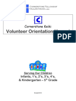 Childrens Ministry Orientation Manual