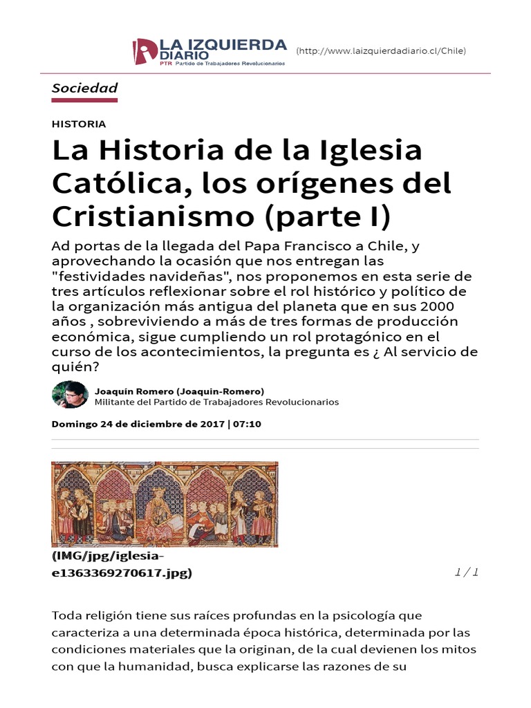 La Historia de La Iglesia Catolica Los Origenes Del Cristianismo Parte ...