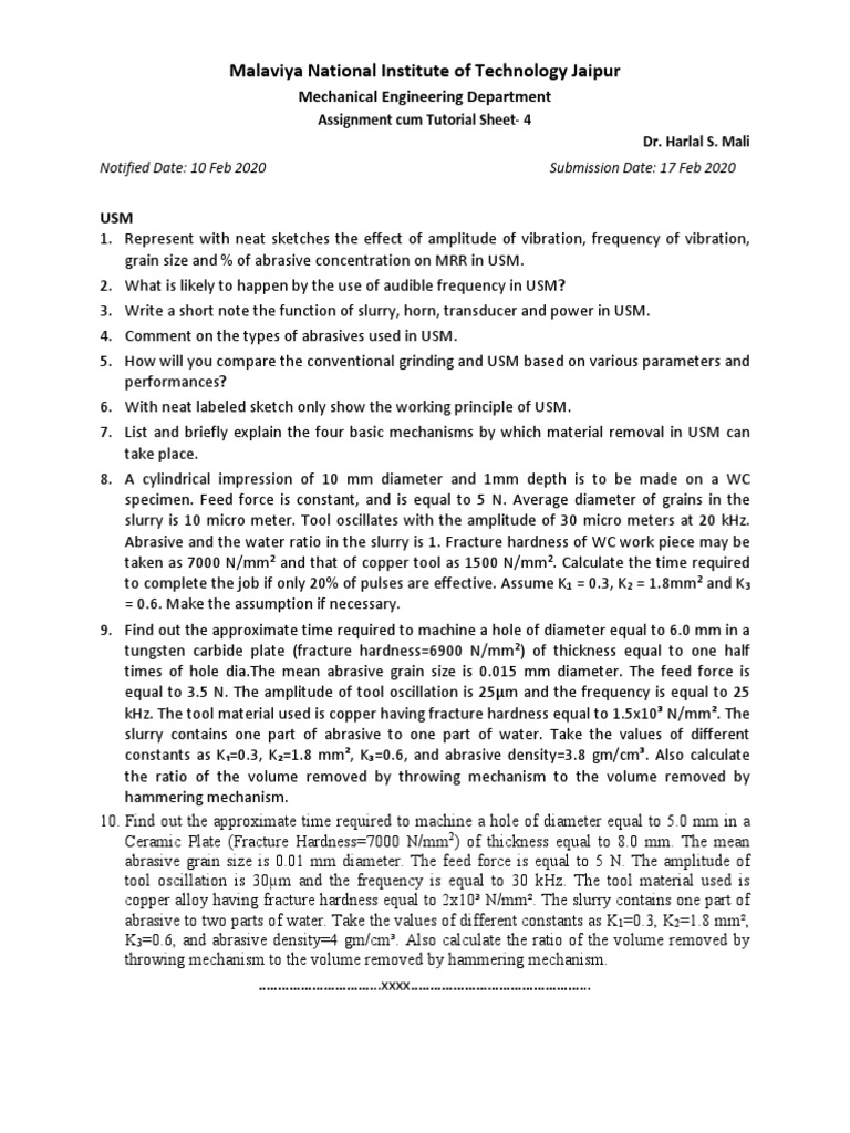 Asignment Sheet-4 | PDF