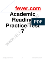 Ieltsfever Academic Reading Practice Test 7 PDF