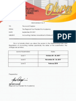 Memorandum No. 9 (Accounting Varsities)