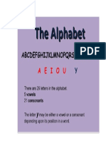 alphabet consonant and vowel