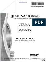 Matematika SMP UN 2015-2016