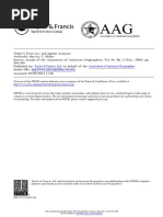 Tobler's First Law and Spatial Analysis