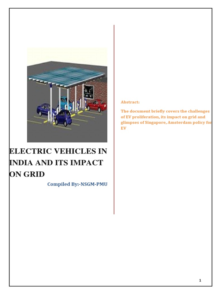 EV in India and Its Impact On Grid PDF | PDF | Rechargeable Battery ...