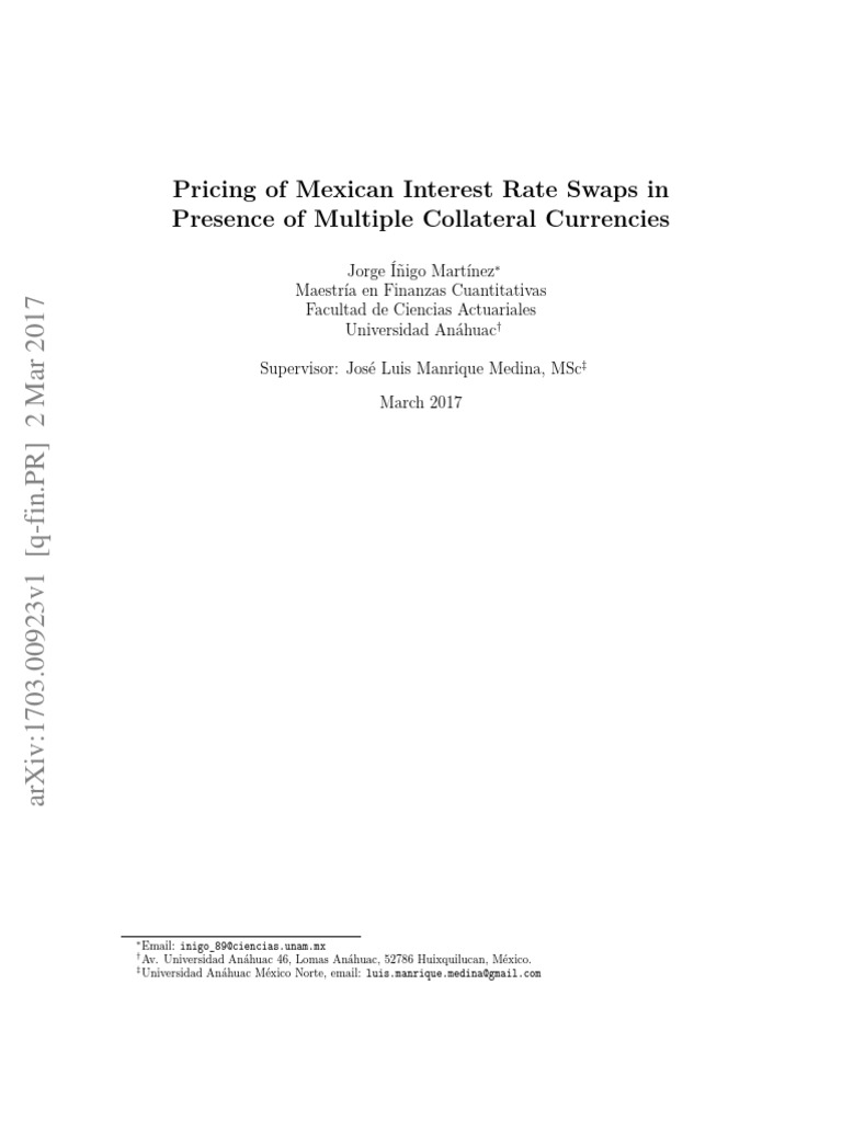 Swap Rate Determination | PDF