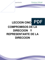 Lección Cinco Compromisos de La Direccion y Representante de La Direcc.