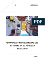 Dotación y Mantenimiento Del Material en El Vehículo Sanitario PDF