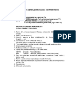 Formato de Mensaje Emergencia Contaminacion PDF