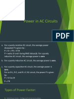 Power in AC Circuits - RL Parallel AC Circuit