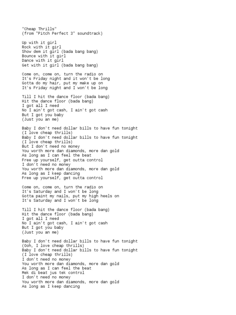 Dance money song lyrics best sale