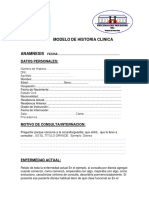 Modelo de Historia Clinica - Nueva